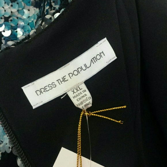 Dress the Population Sequin Dress Size XXL - Picture 6 of 8